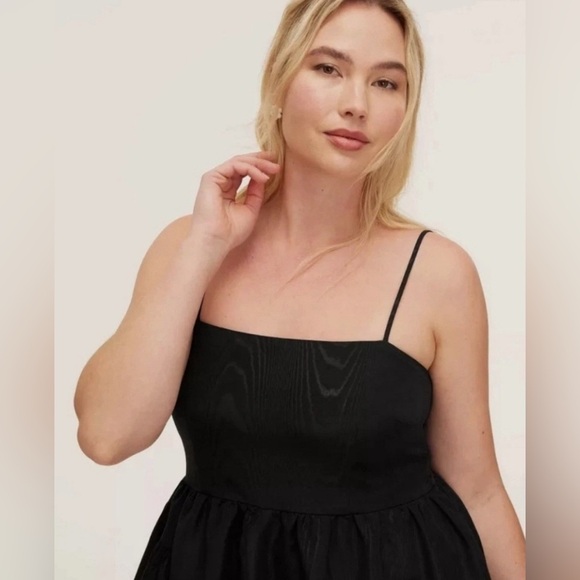 KATE SPADE NY x TARGET Tiered Ruffle Midi Tank Dress Black Size Medium - Picture 3 of 15